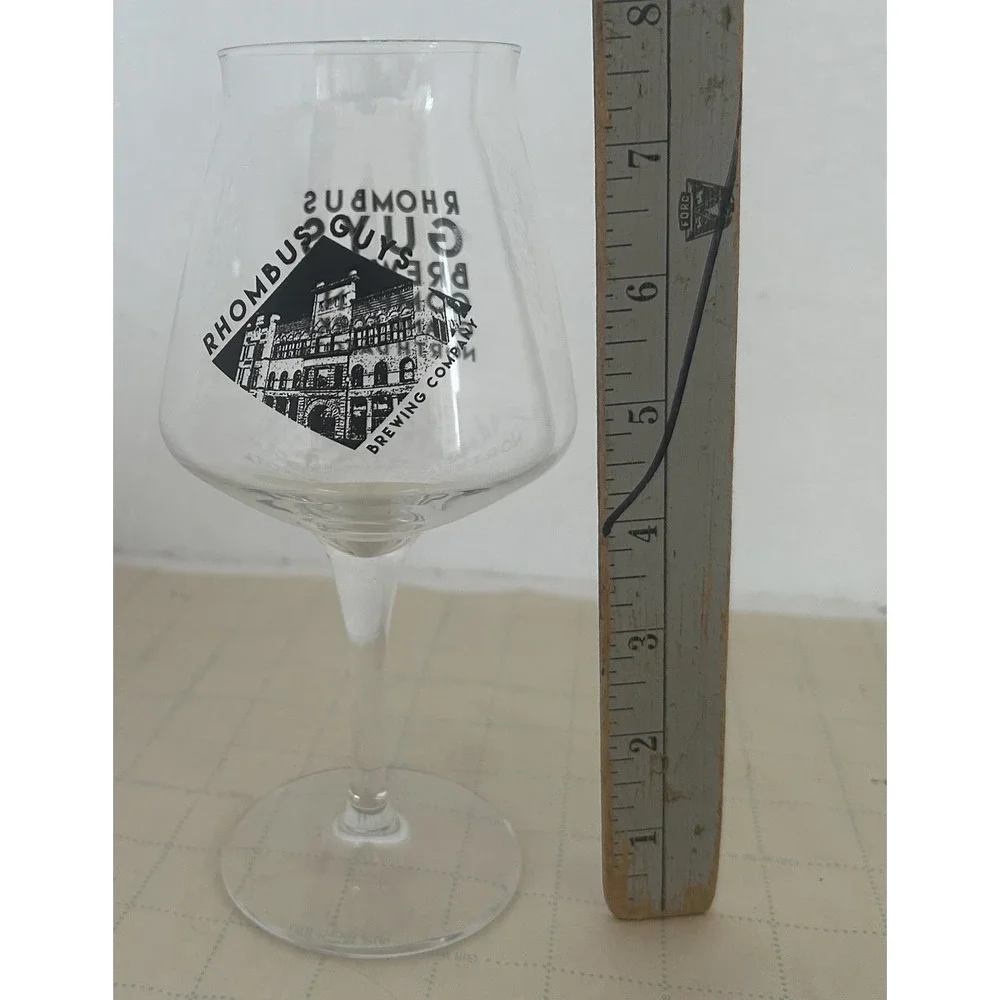 RHOMBUS GUYS Brewing Company Grand Forks North Dakota Beer Tulip Glass